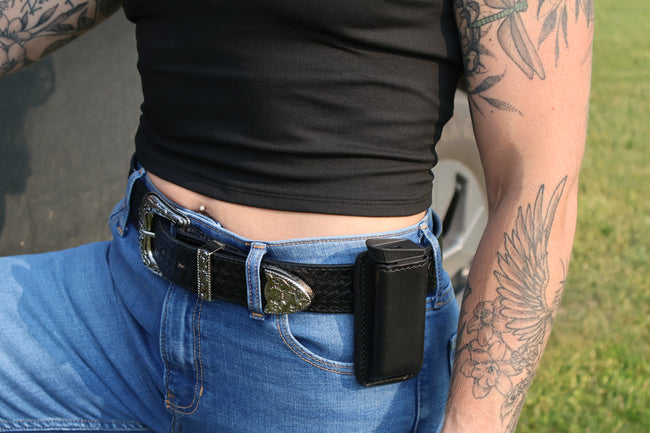 Single Mag Clip - Single & Double Stack Options - Fits  .380 + 9mm, .40, .45 Pistol Mags