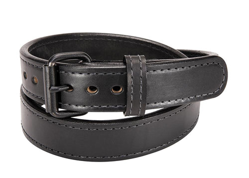 Tactical Black Buckle Stitched Bullbelt® - 1.5"