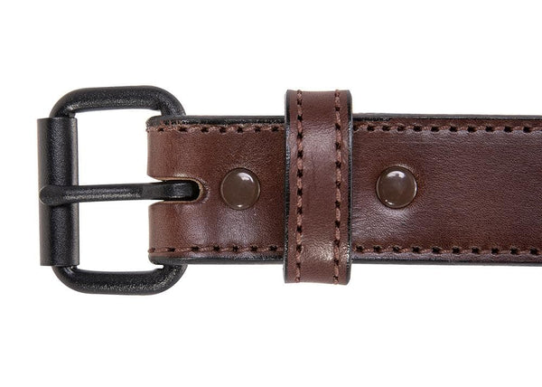 Brown Smooth Full-Grain Leather Gun Belt 14 oz – Daltech Force