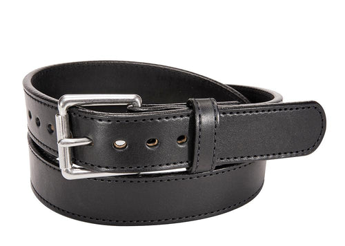 Black Stitched Bullbelt® - Men's Black Stitched Leather Belt 1.50"