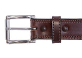 Brown Double Stitched Bullhide Gun Belt