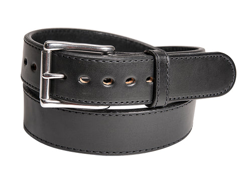 Black 1.75" Stitched Bullhide Gun Belt