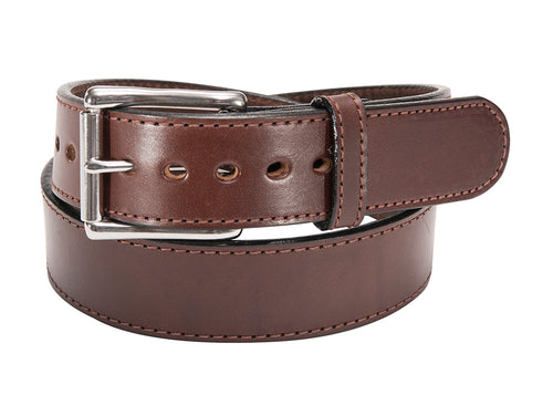 Brown 1.75" Stitched Bullhide Gun Belt