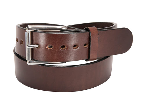 Brown Extra Wide Bullbelt® - Men's Extra Wide Smooth Leather Belt 1.75"