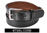 Black Steel Core Bullhide Gun Belt
