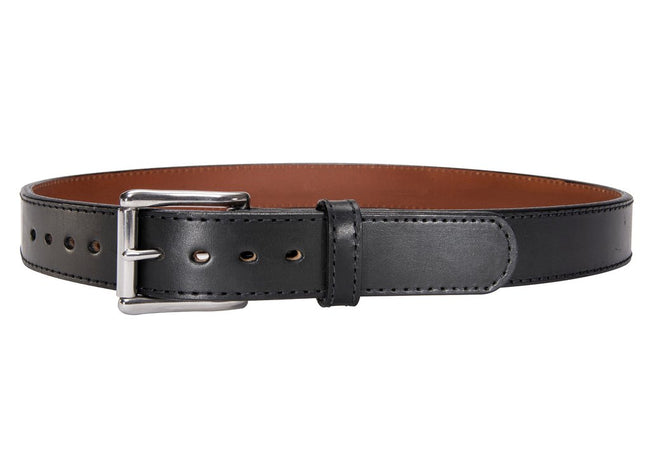 Black Stitched Steel Core Bullbelt® - Men's Stitched Leather Belt with Steel Core 1.50"