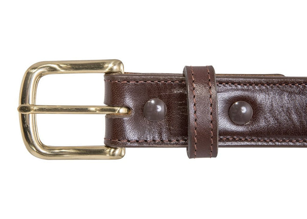 Brown Italian Dress Leather Steel Core Gun Belt 11-13 oz – Daltech