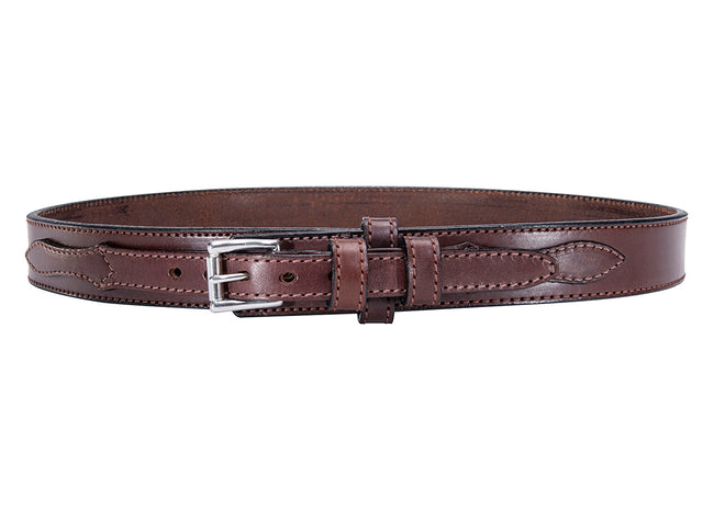 Classic Ranger Belt : Brown Stitched Ranger Belt 1.50"