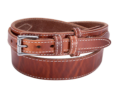 Classic Ranger Belt : Hot Dipped Tan Stitched Ranger Belt 1.50"