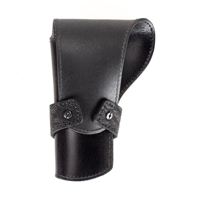 Black Elephant Banded Western Revolver Holster