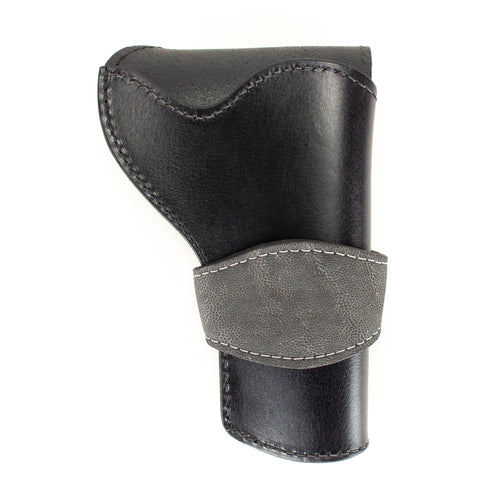 Gray Elephant Banded Western Revolver Holster