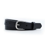 Dark Brown Youth/Ladies Smooth Leather Belt- 1