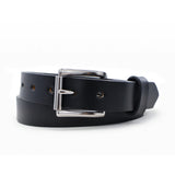 Brown Slim Smooth Leather BullBelt - 1.25