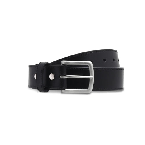 Men's Black Everyday Stitched Leather Belt