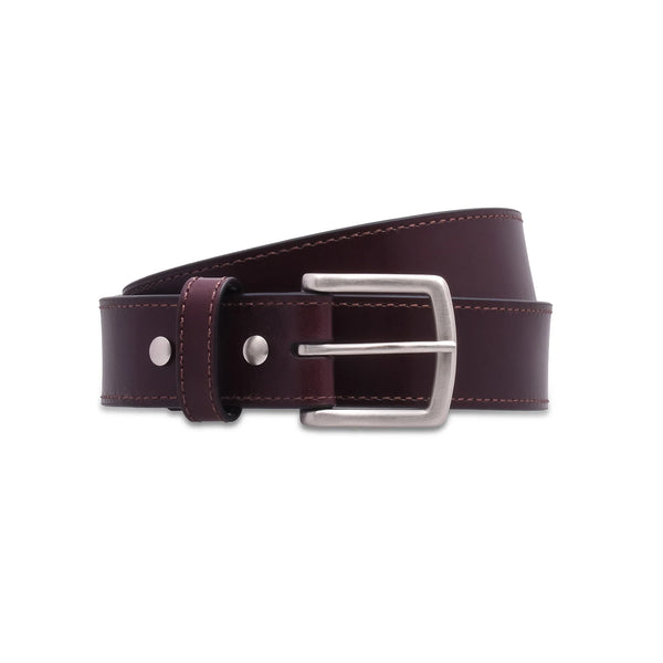 Men's Black Everyday Stitched Leather Belt