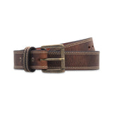 Distressed Steel Core Double Stitched Belt