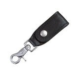 Black Leather Key Hanger with Scissor Snap