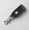 Black Leather Key Hanger with Scissor Snap