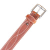 Men's Brown Figure 8 Stitched Leather Belt 1.50