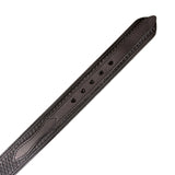 Men's Black Basketweave Stitched Ranger Belt 1.50