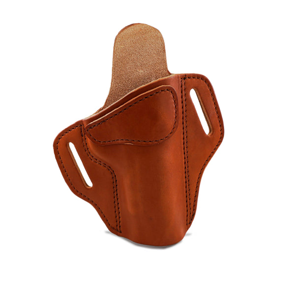 2 Slot OWB Belt Slide Holster - Fits Most 1911 Styles - Premium Leather - Made in the USA