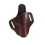 2 Slot OWB Belt Slide Holster - Fits Most 1911 Styles - Premium Leather - Made in the USA