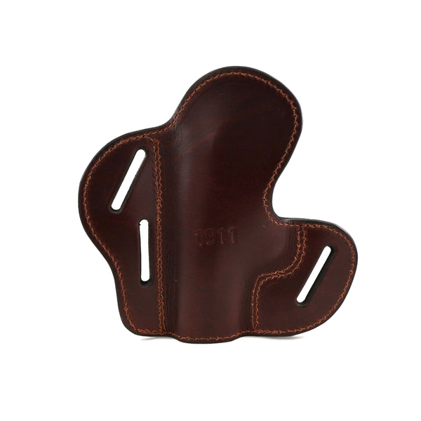 3 Slot Pancake Belt Holster - Fits Most 1911 Styles - Premium Leather - Made in the USA