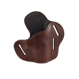 3 Slot Pancake Belt Holster - Fits Glock/S&W Shield/XD + Similar Sizes - Premium Leather - Made in the USA
