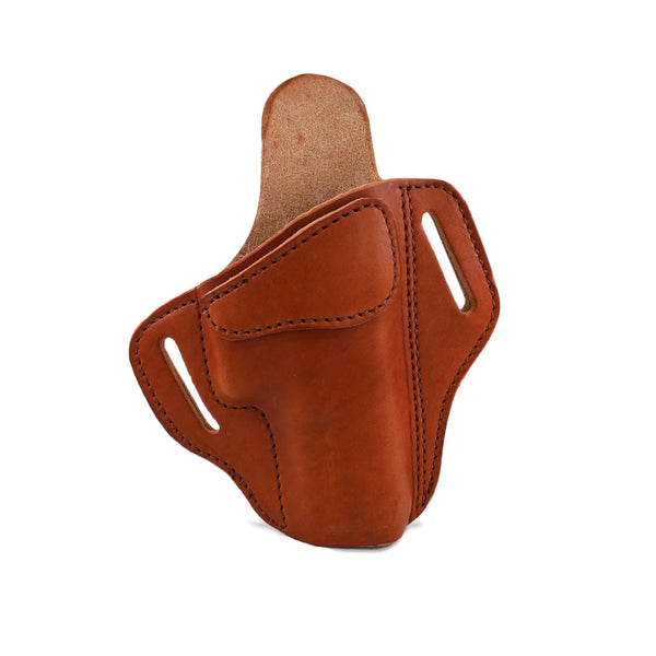 2 Slot OWB Belt Slide Holster - Fits Glock 17 19 22 26 32 33, Springfield XD/XDS, S&W M&P Shield + Similar Sizes