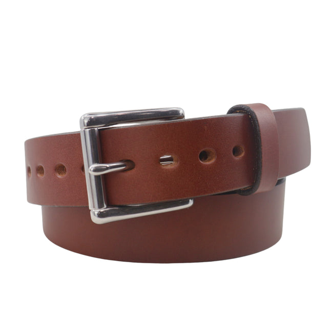 Caramel Bullbelt® : Men's Smooth Extra Thick Leather belt 1.50"-Daltech Force