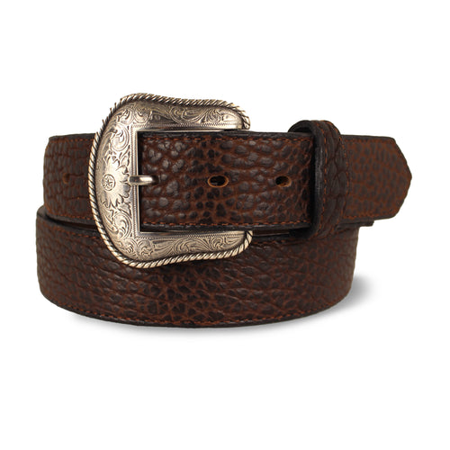 Western American Bison with Scallops Belt - 1.5"