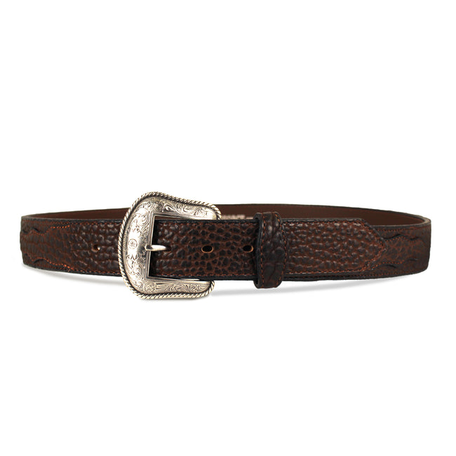 Western American Bison with Scallops Belt - 1.5"