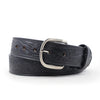 Oak Leaf Pattern Brown Leather Belt - 1.5