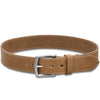 Men's Tan Suede Stitched Belt
