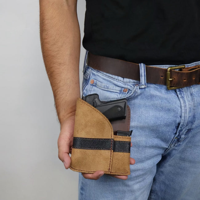 Pistol Packer PP1 Cargo Pocket Holster with Extra Mag Holder - Fits Small Semi-Autos