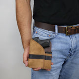 Pistol Packer PP1 Cargo Pocket Holster with Extra Mag Holder - Fits Small Semi-Autos