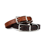 Leather Brown Center Ring Dog Collar