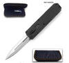 Tactical D-2 Steel CNC Black Alum Handle Auto Knife