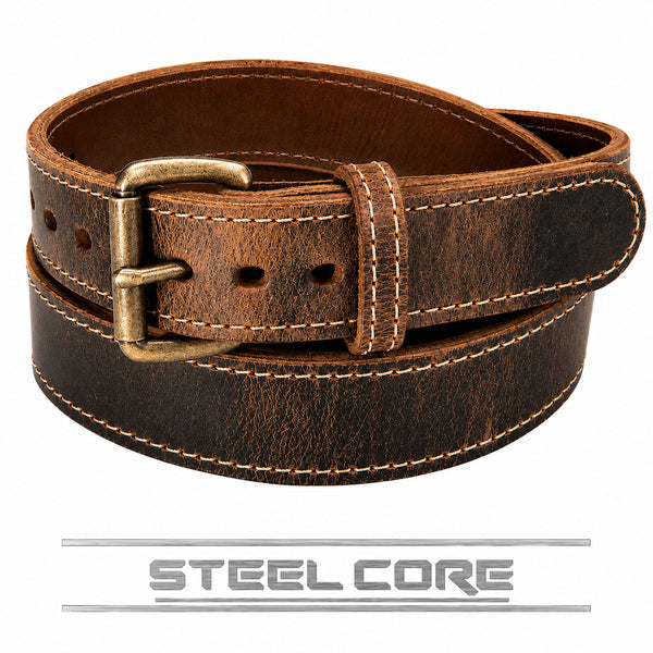 Distressed Bison Steel Core BullBelt®