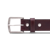 Men's Black Everyday Stitched Leather Belt