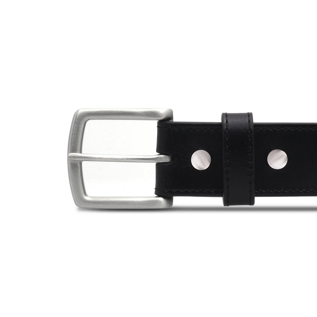 Men's Black Everyday Stitched Leather Belt