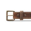 Distressed Steel Core Double Stitched Belt