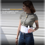 Women's White Lace Belly Band Holster