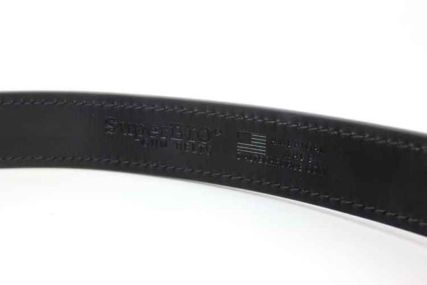 SuperBio® Stitched Holster Belt : Indestructible Belt with Black Stitching 1.50"