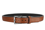 Brown Bison Leather Holster Belt