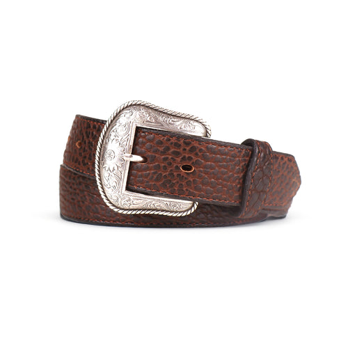 Western American Bison with Scallops Belt - 1.5"