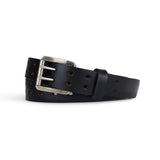 Brown Holey Bull Belt : Double Prong Leather Belt 1.50