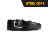 Italian Leather Steel Core Holster Belt & IWB Comfort Weight Universal Clip Holster