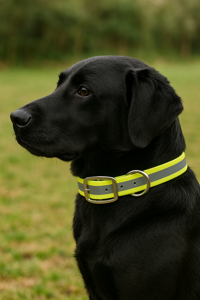 Tactical Center Ring Reflective Dog Collar