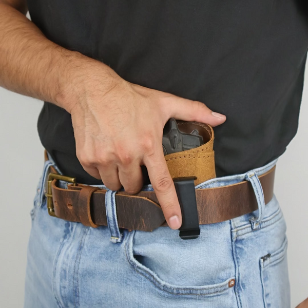 IWB Comfort Weight™ Black Universal Clip Holster with Sweat Guard - Multiple Sizes